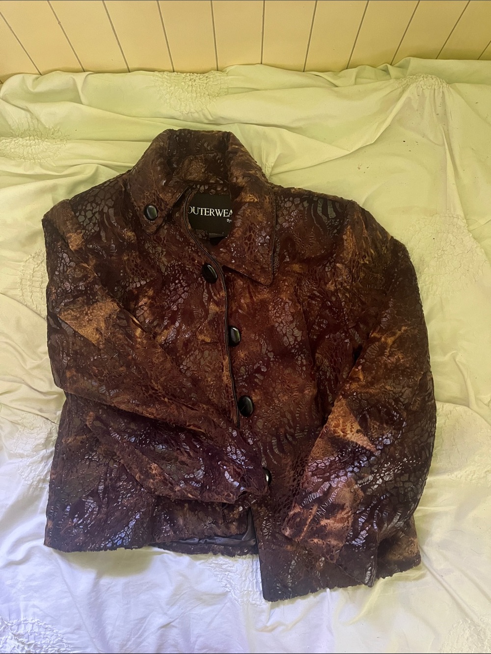 Outerwear by Lisa Brown Patterned Jacket